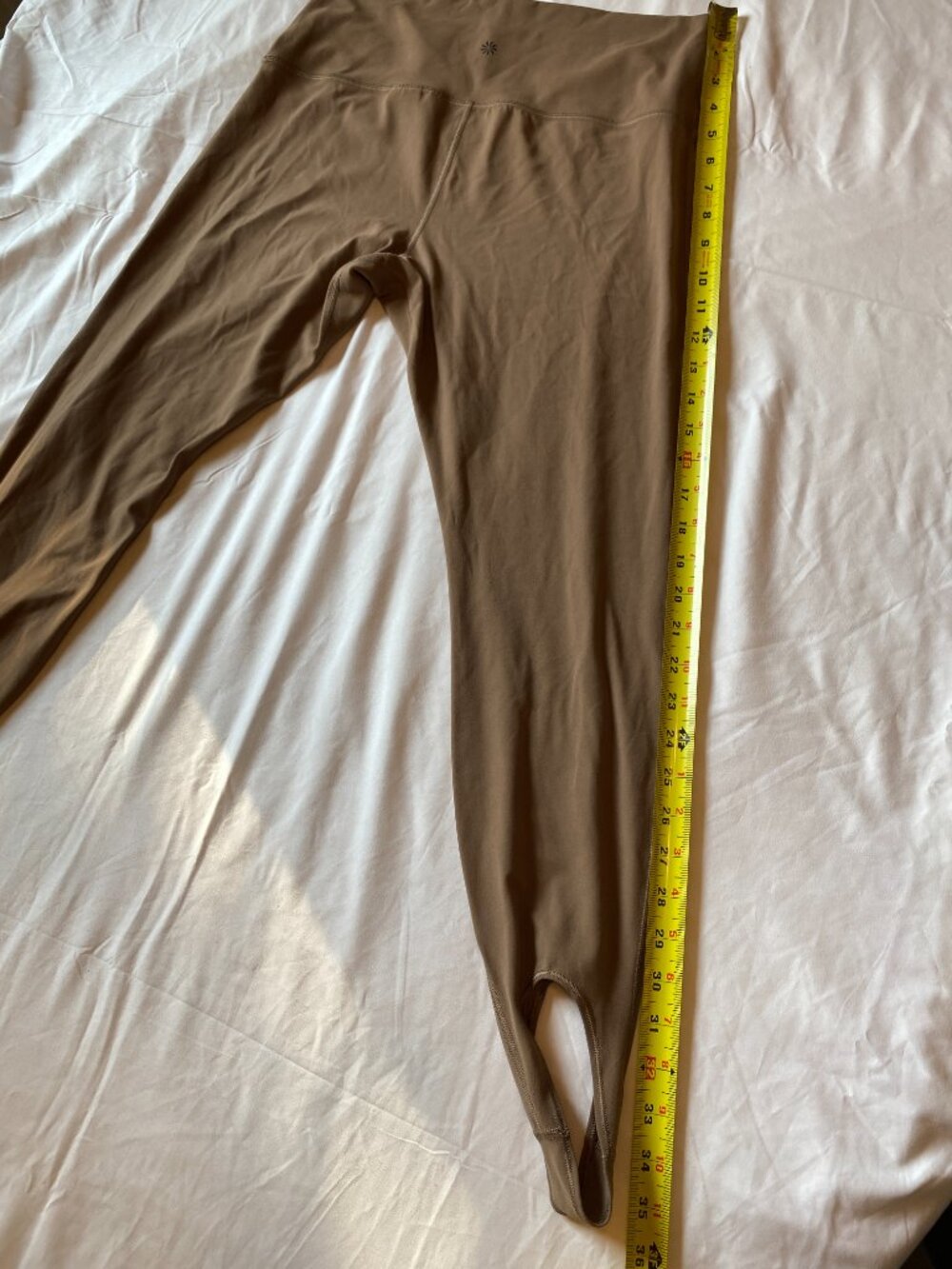 Athleta Transcend Stirrup Leggings 1X Brown High Rise Yoga Plus Size - Picture 5 of 7